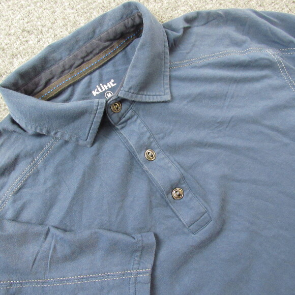 Kuhl Other - KÜHL Shirt Mens Medium Wayfarer Polo Shirt 7242 Wildfibre Organic Cotton Outdoor